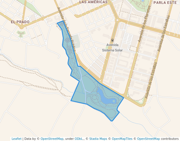 walking in Parque de las Comunidades de España map in Parla