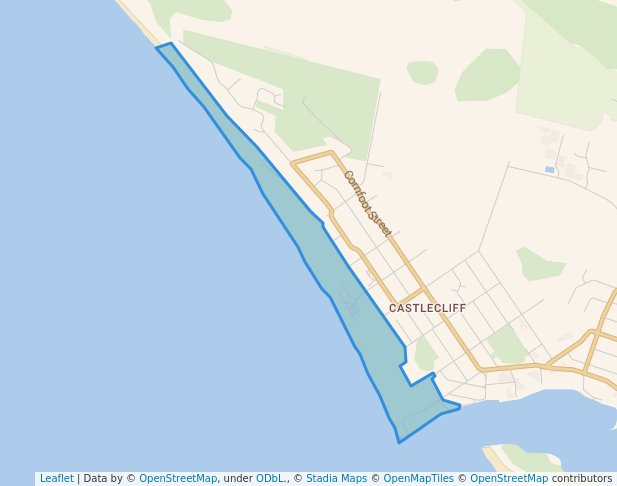 walking in Castlecliff Beach Domain map in Whanganui