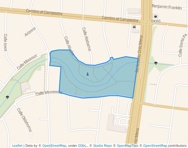 walking in Los Tronquitos map in Chihuahua