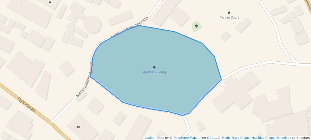walking in Rajapihilla Park map in Kurunegala