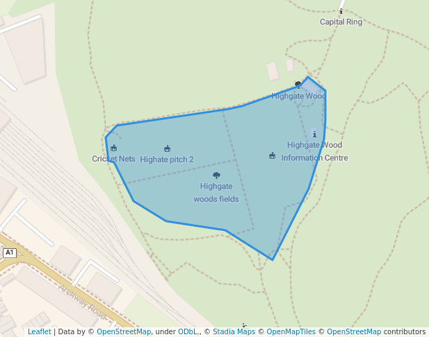 Highgate woods fields