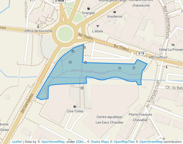 walking in Jardin Abel Bayetti map in Digne-les-Bains