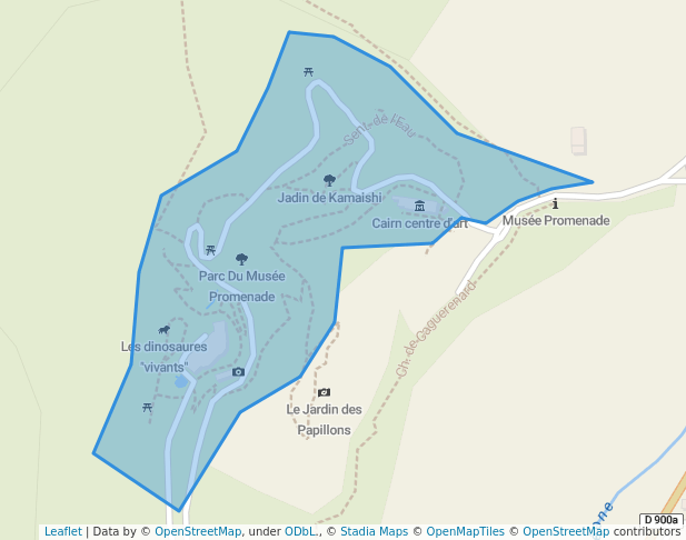 walking in Parc Du Musée Promenade map in Digne-les-Bains