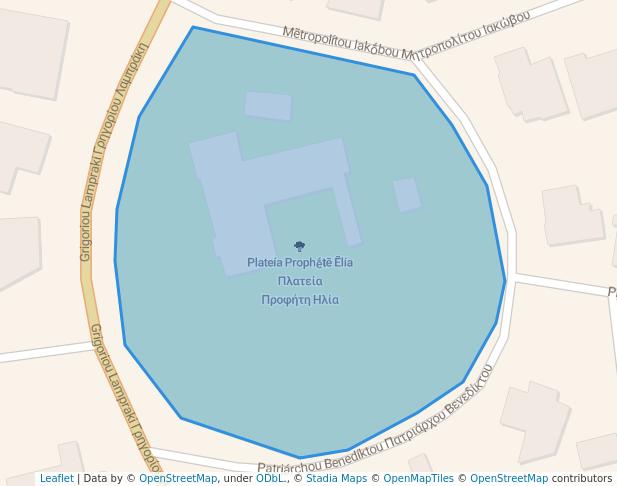 walking in Πλατεία Προφήτη Ηλία map in Kifisia