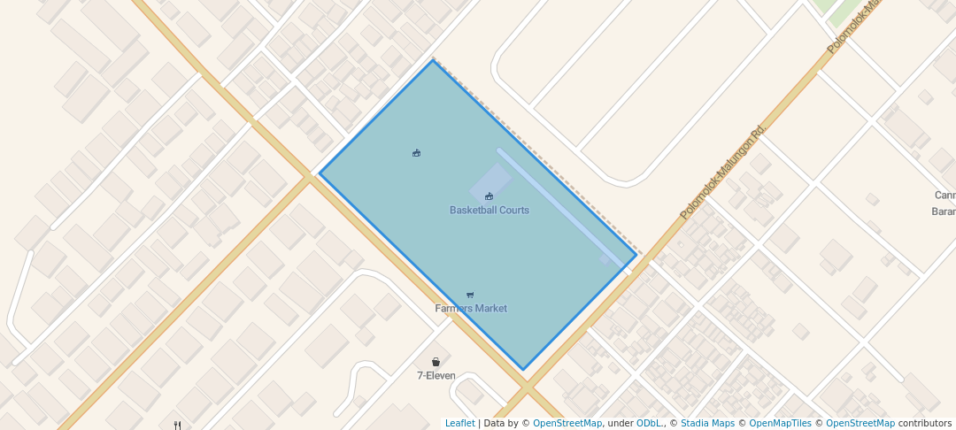 walking in Cannery Plaza map in Polomolok