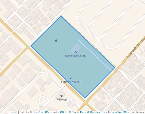 walking in Cannery Plaza map in Polomolok