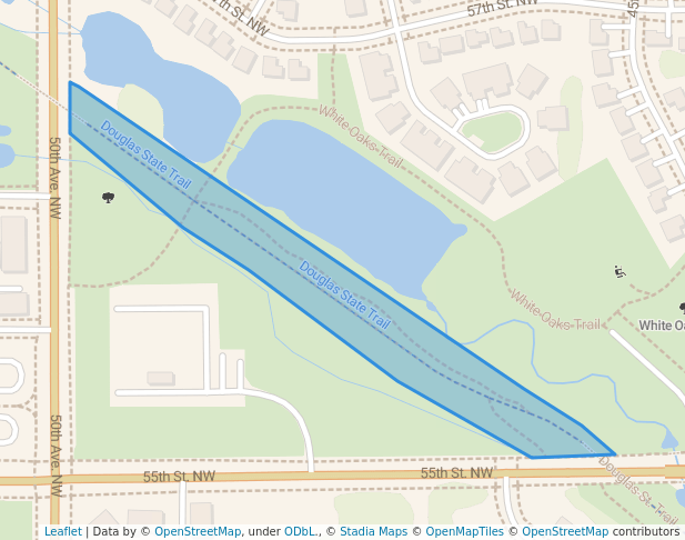walking in Douglas State Trail map in Rochester