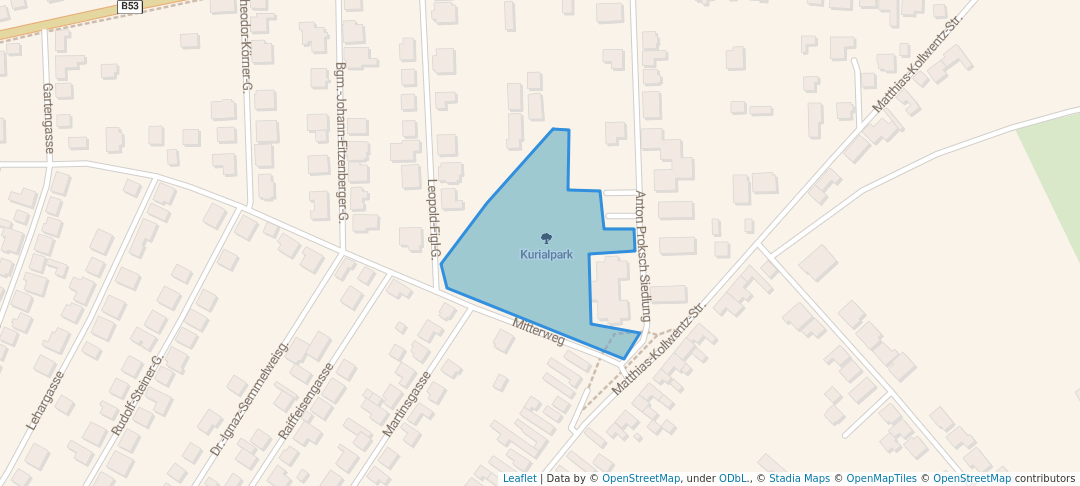 walking in Kurialpark map in Neudörfl