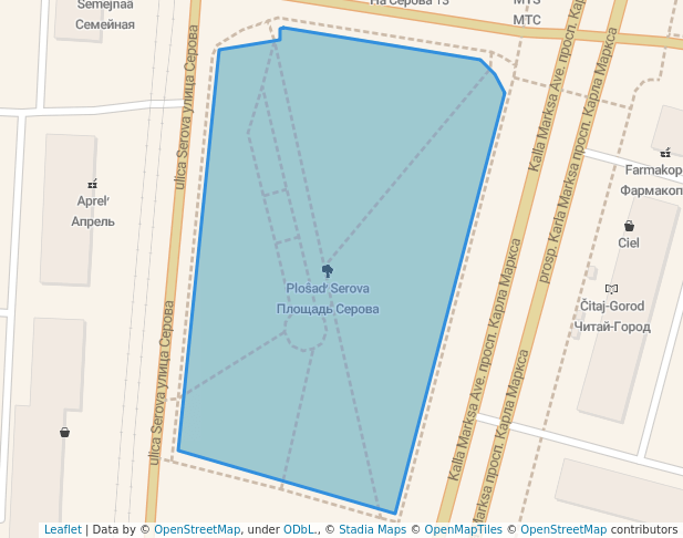 Площадь Серова