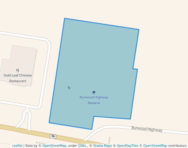 Burwood Highway Reserve