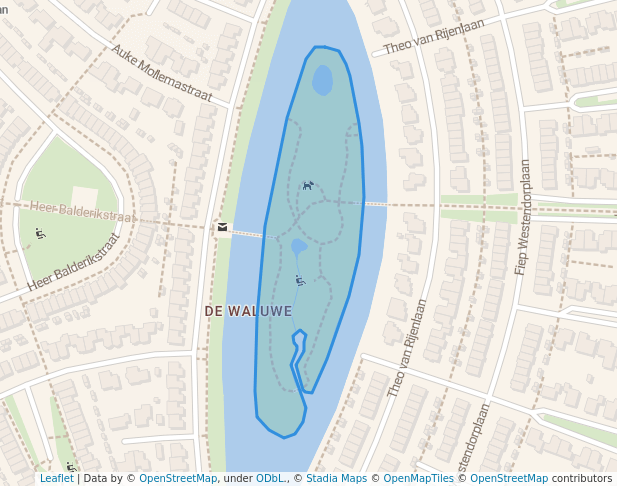 walking in Koning Willem-Alexanderpark map in Zaltbommel