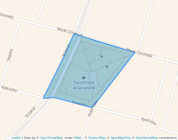 Plaza El Canal de San Antonio in General Rodríguez | Map and Routes
