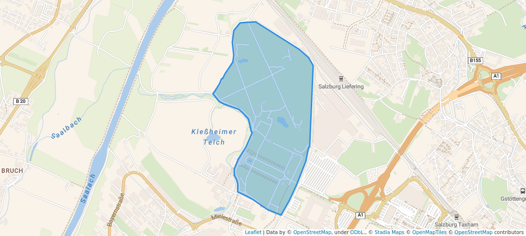 walking in Schloßpark Kleßheim map in Kleßheim