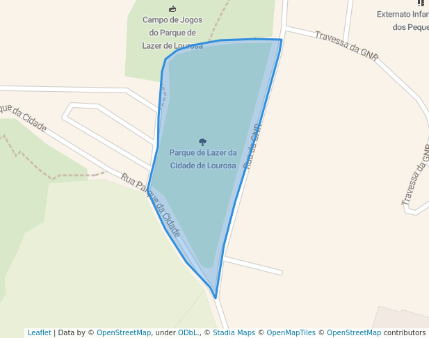 walking in Parque de lazer da Cidade de Lourosa map in Lourosa