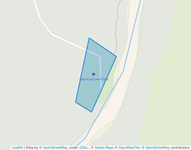 walking in Steinhatchee Falls map in Steinhatchee
