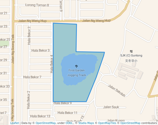 first garden jogging track