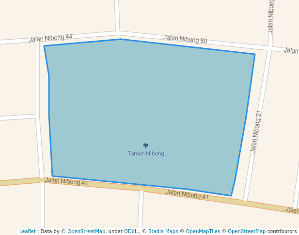 walking in Taman Nibong map in Johor Bahru