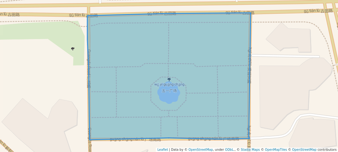 walking in 五一广场 map in Fu Zhou Shi