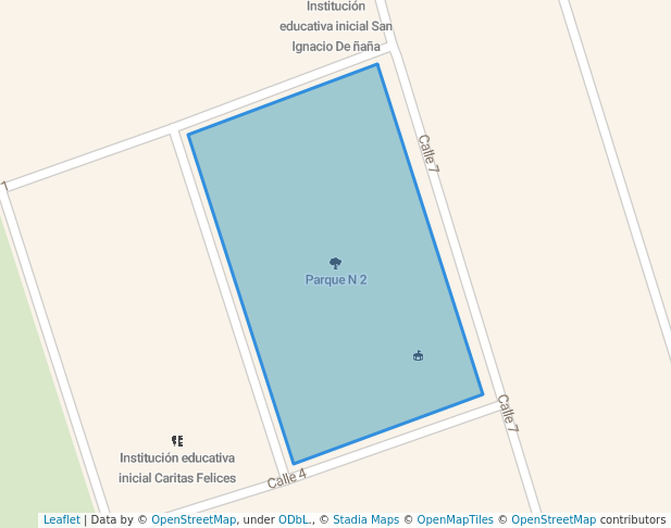 walking in Parque N 2 map in Lurigancho-Chosica