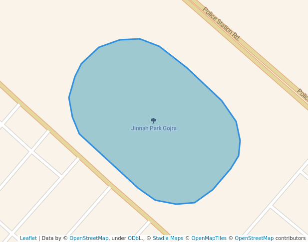 walking in Jinnah Park Gojra map in Gojra