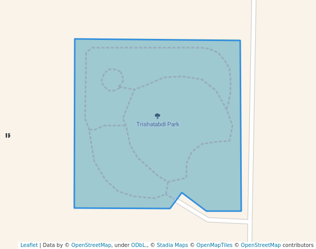 walking in Trishatabdi Park map in Nagpur
