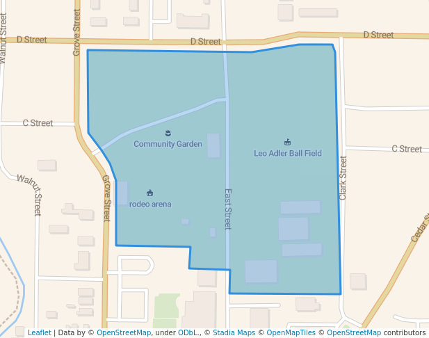 walking in Baker County Fairgrounds map in Baker City