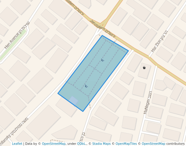 walking in Sara Aaronsohn Garden map in Netanya