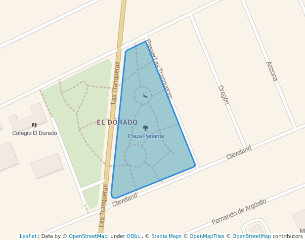 walking in Plaza Panamá map in Vitacura