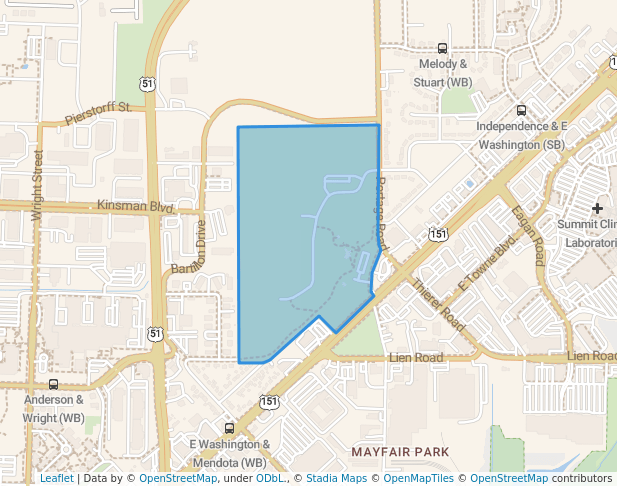 walking in Amund Reindahl Park map in Madison