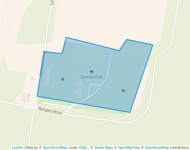 walking in Lynwood Park map in Saint Helens Park