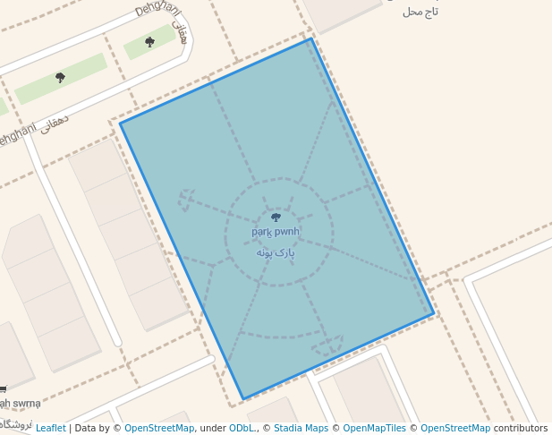 پارک پونه in Arak | Map and Routes