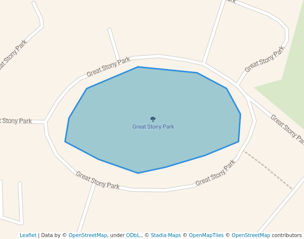 walking in Great Stony Park map in Chipping Ongar