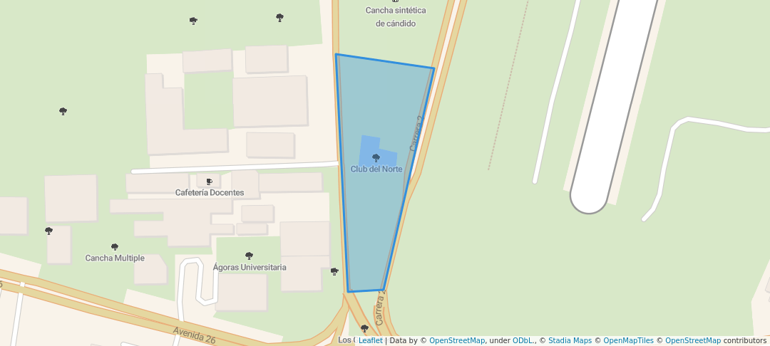 walking in Club del Norte map in Neiva