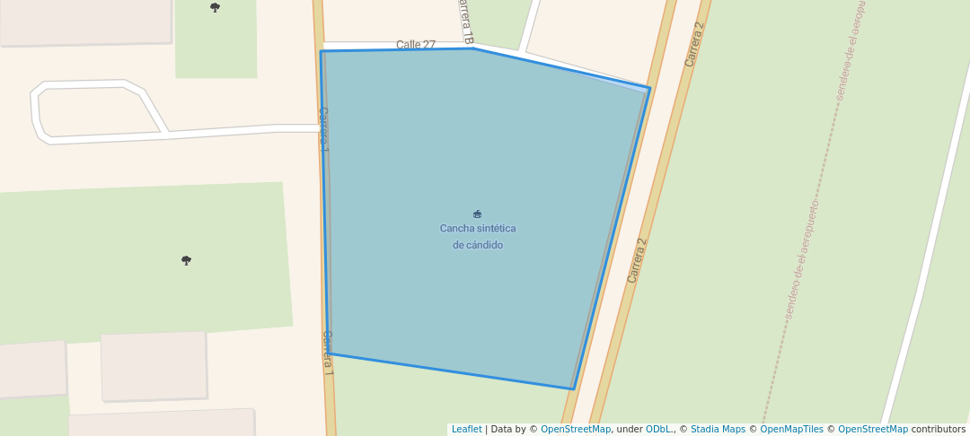 walking in Cancha Sintética de Cándido map in Neiva