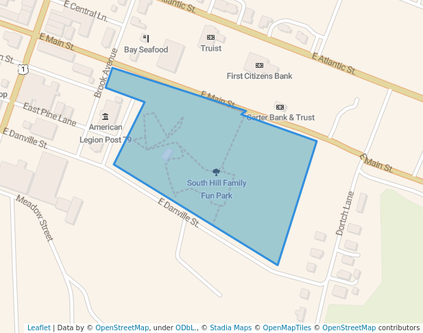 walking in South Hill Family Fun Park map in South Hill