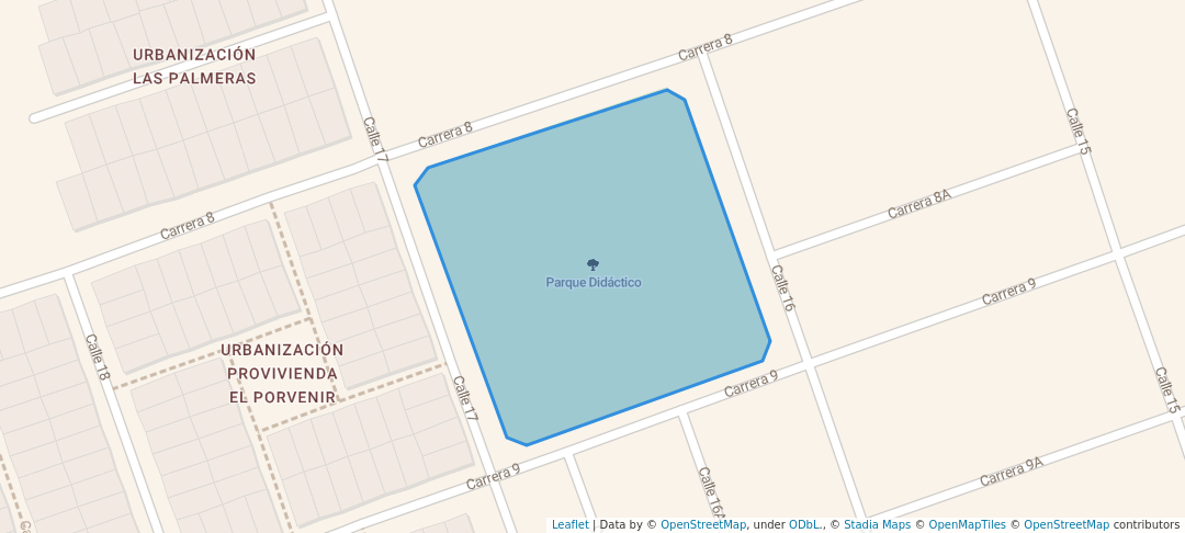 walking in Parque Didáctico map in La Tebaida