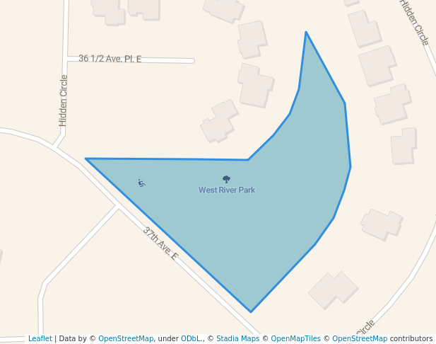 walking in West River Park map in West Fargo