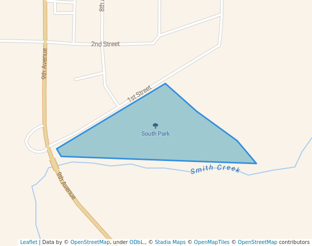 walking in South Park map in Wellman