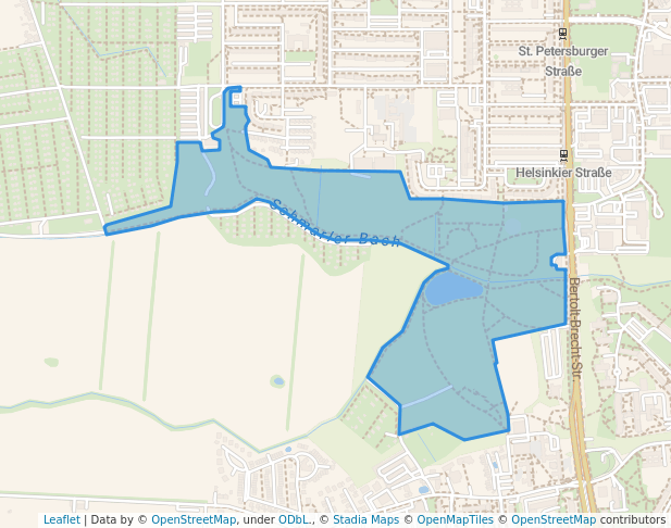walking in Park am Fischerdorf map in Rostock
