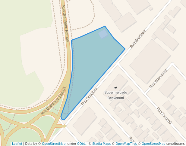 walking in Parque da Cidade - Setor Sambaqui map in Joinville