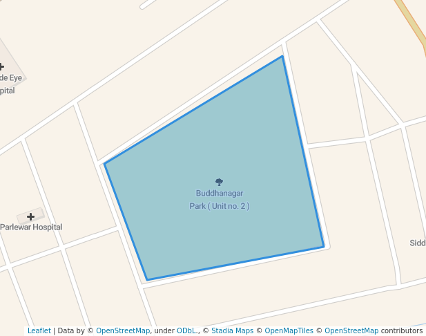 walking in Buddhanagar Park ( Unit no. 2 ) map in Nagpur