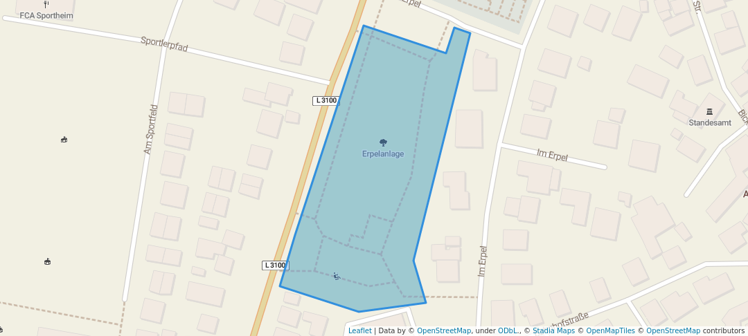 walking in Erpelanlage map in Alsbach-Hähnlein