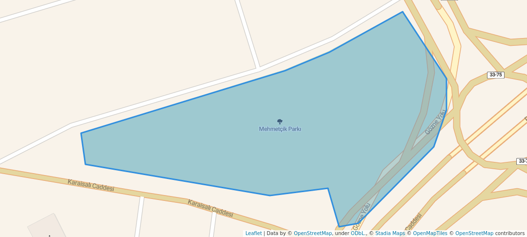 walking in Mehmetçik Parkı map in Mersin