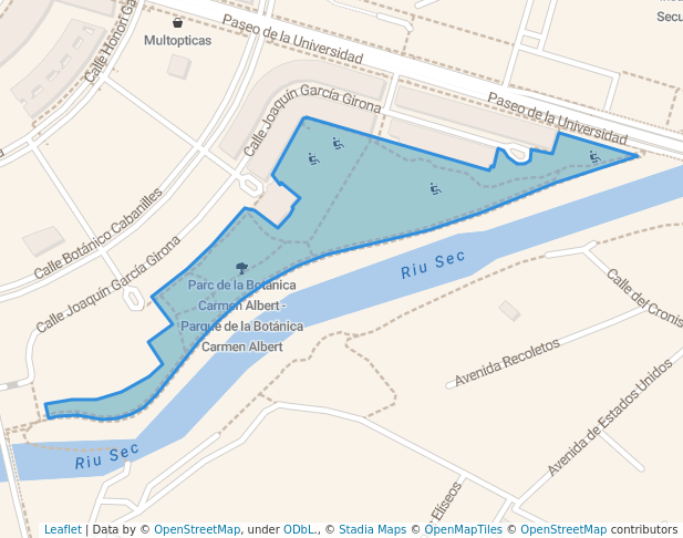 Parc de la Botànica Carmen Albert - Parque de la Botánica Carmen Albert