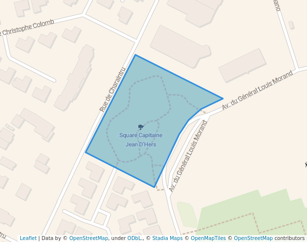 walking in Square Capitaine Jean D’Hers map in Savigny-sur-Orge