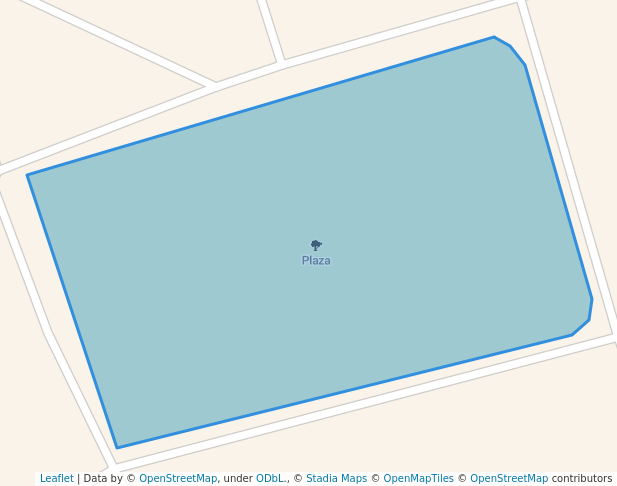 walking in Plaza map in Warnes