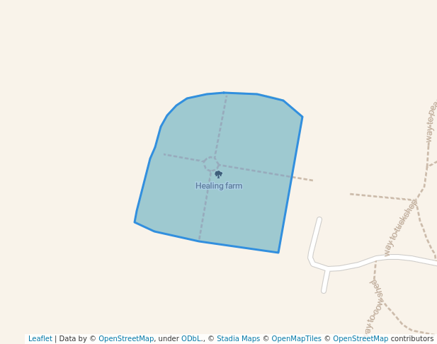 walking in Healing farm map in Dhulkot Mafi