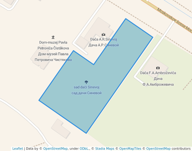 сад дачи Синевой