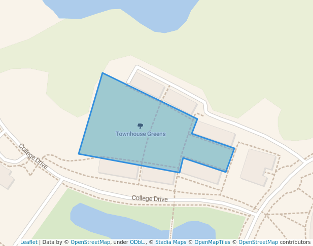 walking in Townhouse Greens map in Saint Marys City