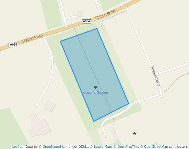 walking in Queen's Garden map in Sedbergh